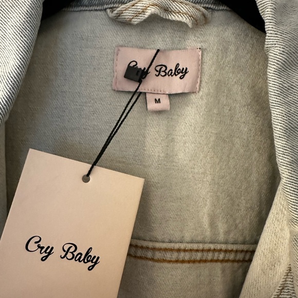 CRY BABY Oversized Denim Jacket - Picture 2 of 3